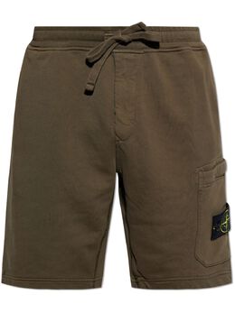 Stone Island: Шорты  Compass цвета хаки