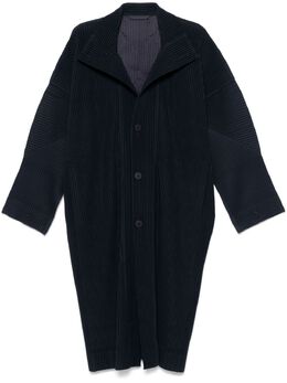 Homme Plissé Issey Miyake: Голубое пальто 