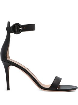 Gianvito Rossi: Чёрные сандалии  Portofino