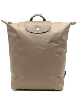 Longchamp: Рюкзак  Le Pliage цвета хаки