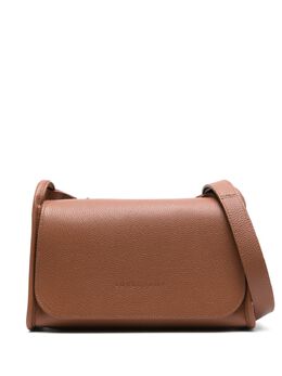 Longchamp: Коричневая сумка  Le Foulonné