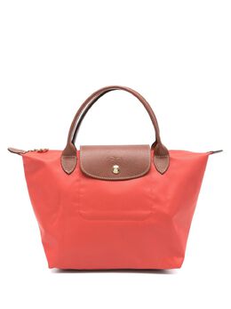 Longchamp: Красная сумка-шоппер  Le Pliage Original