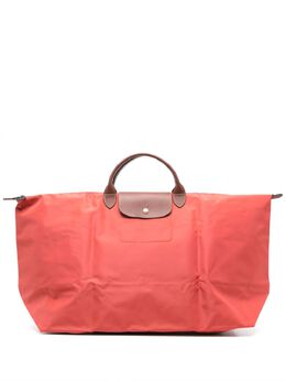 Longchamp: Красная дорожная сумка  Le Pliage Original