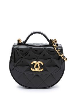 CHANEL Pre-Owned: Чёрный клатч 