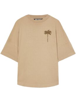 Palm Angels: Бежевая футболка 