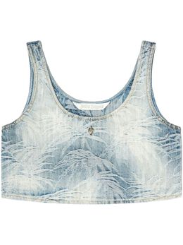 Palm Angels: Джинсовый топ 