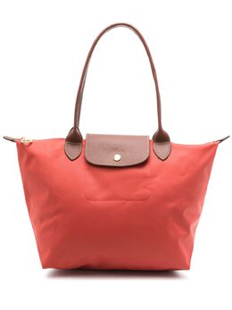 Longchamp: Светлая сумка-шоппер  Le Pliage Original