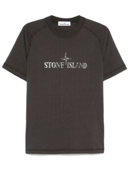 Stone Island: Футболка с принтом 