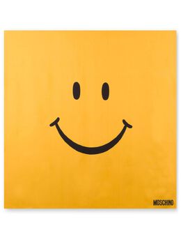 Moschino: Шарф  Smiley с принтом