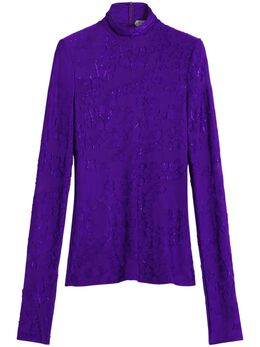 Lanvin: Фиолетовый топ 