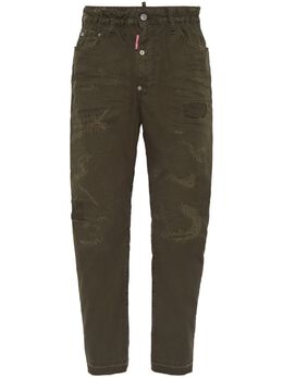 DSQUARED2: Зелёные брюки 