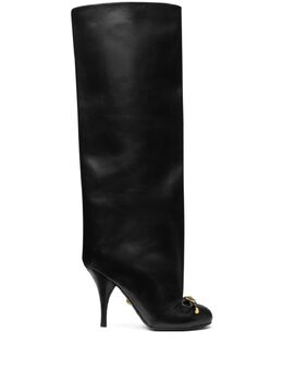 Versace: Чёрные сапоги 