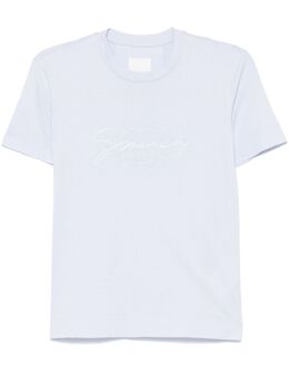 Givenchy: Голубая футболка 