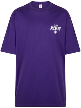 Supreme: Фиолетовая футболка  Life