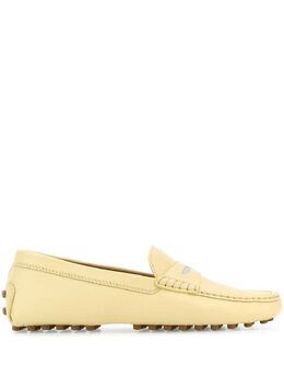 Tod's: Жёлтые лоферы 