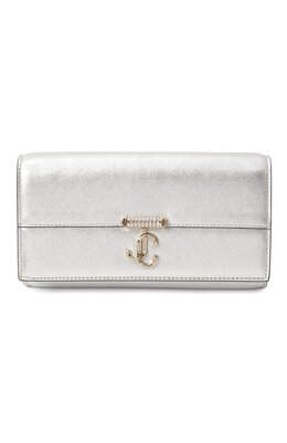 Jimmy Choo: Серебристый клатч  Wallet