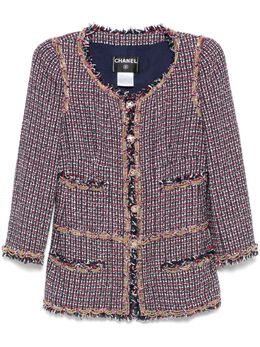 CHANEL Pre-Owned: Твидовая куртка 