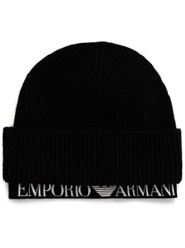 Emporio Armani: Чёрная шапка 
