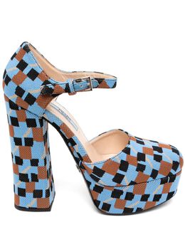 Prada Pre-Owned: Голубые сандалии 