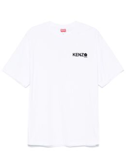 Kenzo: Футболка с цветочным принтом 