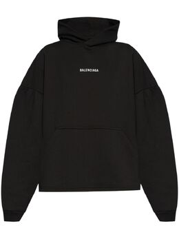 Balenciaga: Чёрная толстовка 