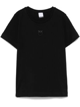 PINKO: Чёрная футболка 