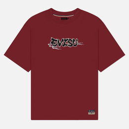 Evisu: Бордовая футболка 