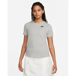 NIKE: Серая футболка  Club Essentials