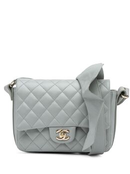 CHANEL Pre-Owned: Серая сумка через плечо 