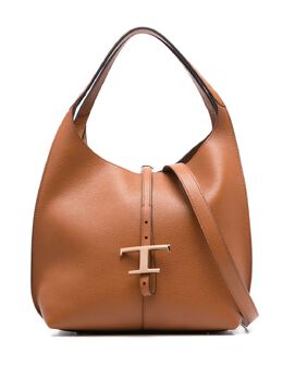 Tod's: Коричневая сумка-шоппер  T Timeless