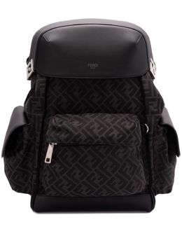FENDI: Чёрный рюкзак  FF