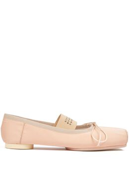 MM6 Maison Margiela: Розовые балетки 
