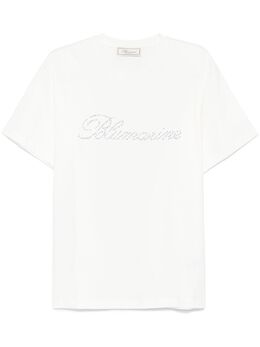 Blumarine: Белая футболка 