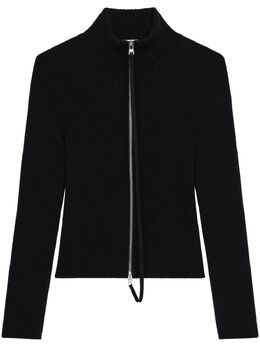 Courrèges: Чёрный кардиган 