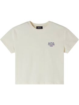 A.P.C.: Светлая футболка  Rue Madame