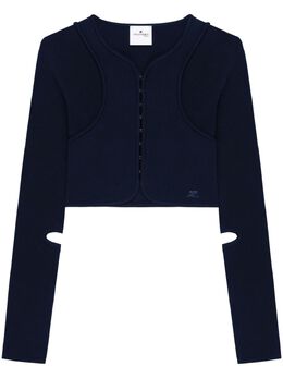 Courrèges: Синий кардиган 