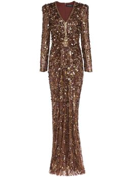 Jenny Packham: Коричневое платье 