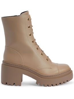 Giuseppe Zanotti: Бежевые ботинки  Combat