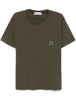 Stone Island: Футболка  Compass цвета хаки