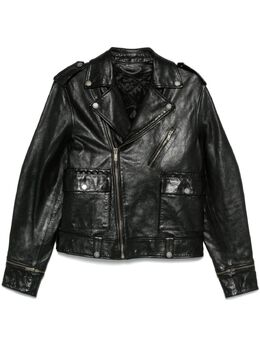 Golden Goose: Чёрная куртка  Chiodo