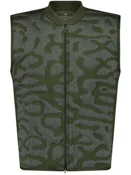 Y-3: Жилет цвета хаки 
