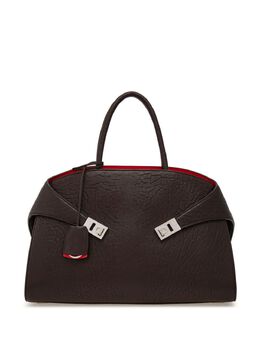 Ferragamo: Коричневая сумка-шоппер 