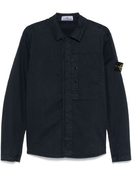 Stone Island: Синяя рубашка  Compass