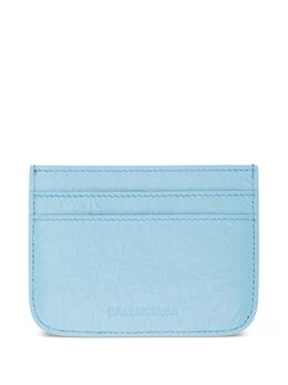 Balenciaga: Голубой картхолдер  Le Cagole