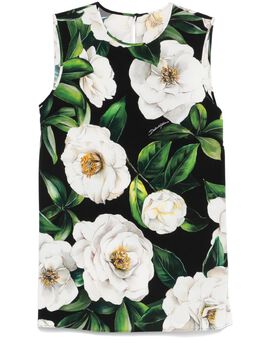 Dolce & Gabbana: Топ с принтом 