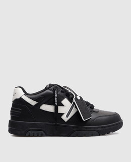 Off-White: Чёрные кроссовки 