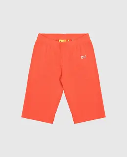 Off-White: Оранжевые шорты 
