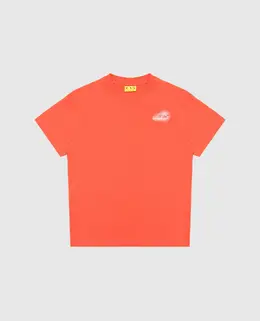 Off-White: Оранжевая футболка  Arrow