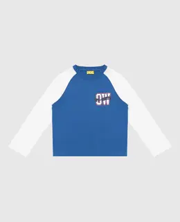 Off-White: Синий свитшот 