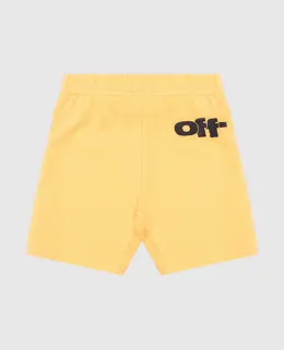Off-White: Жёлтые шорты 